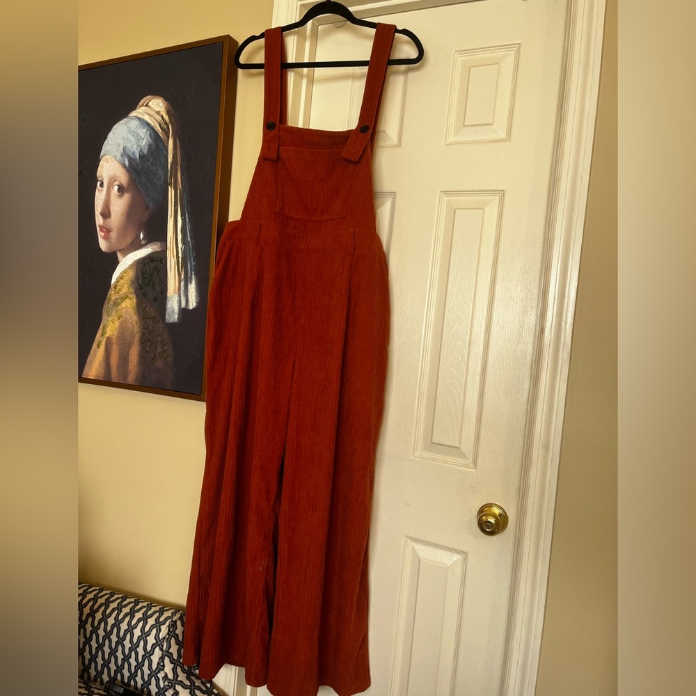 Corduroy Pumpkin color jumpsuit. Brand new unused.